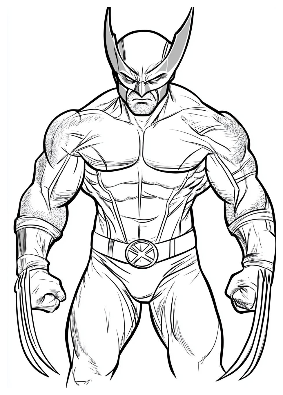 Free Printable Wolverine Coloring Pages 6 Wolverine Coloring Pages-6