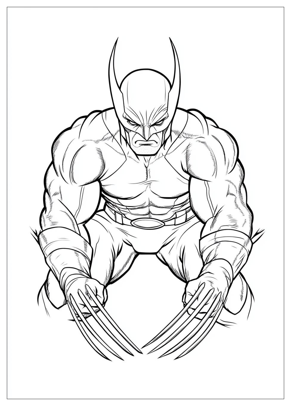 Free Printable Wolverine Coloring Pages 7 Wolverine Coloring Pages-7