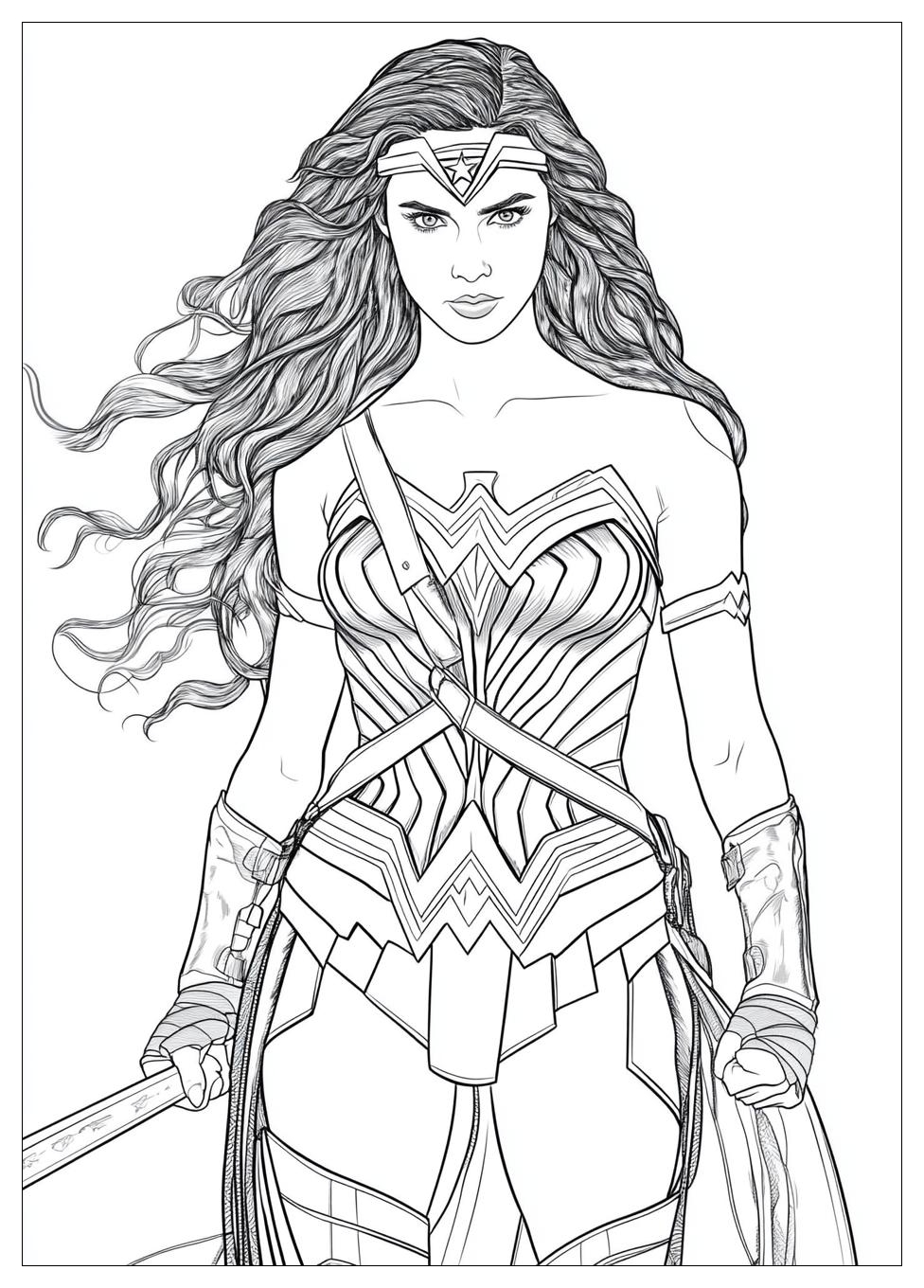 Wonder Woman Coloring Pages-6