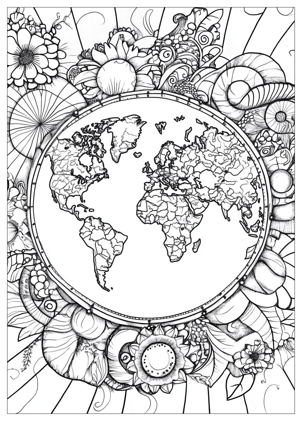 World Map Coloring Pages-18