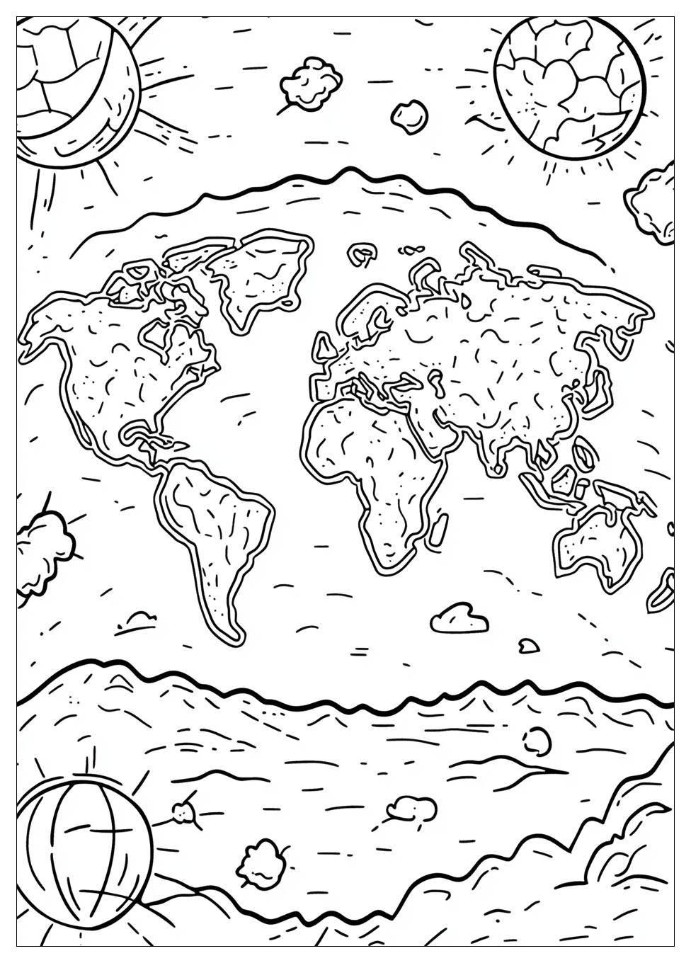 World Map Coloring Pages-4