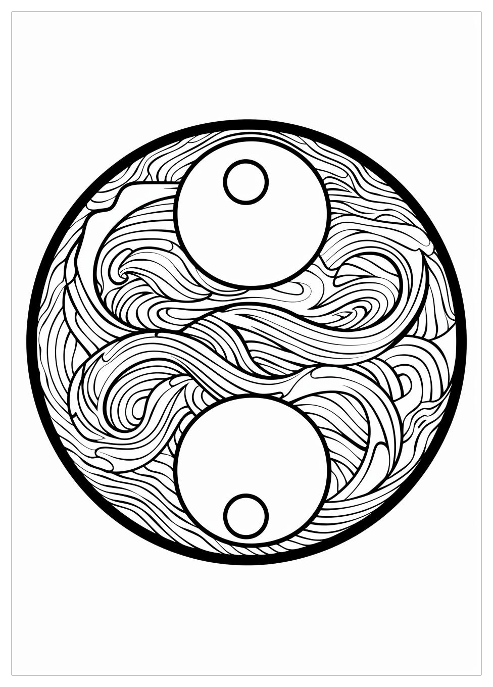Yin Yang Coloring Pages-1