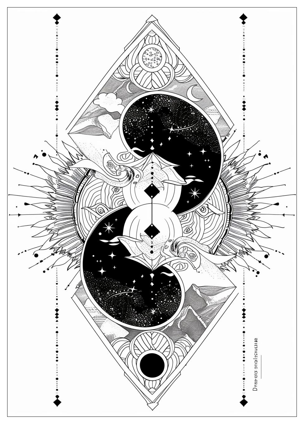 Yin Yang Coloring Pages-13