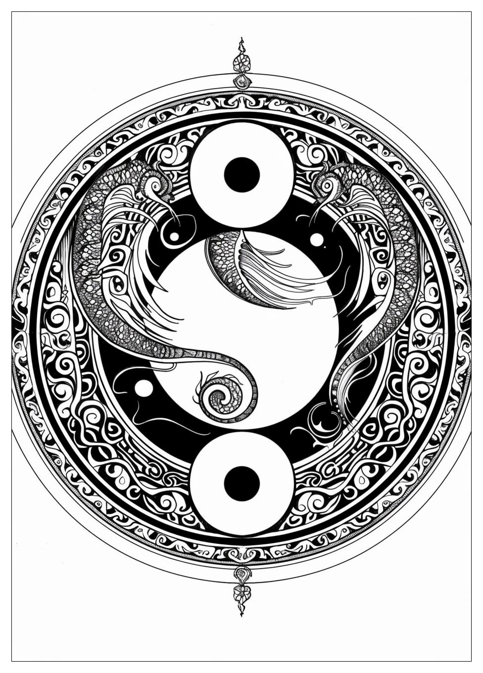 Yin Yang Coloring Pages-20