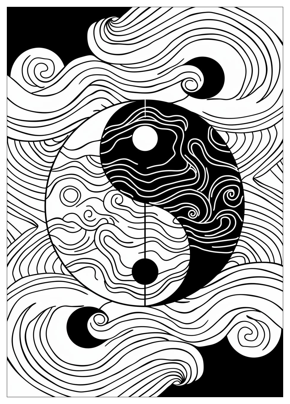 Yin Yang Coloring Pages-3