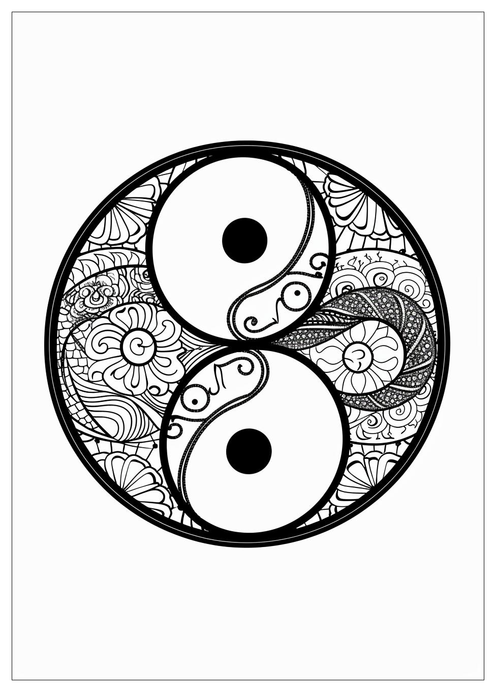 Yin Yang Coloring Pages-4