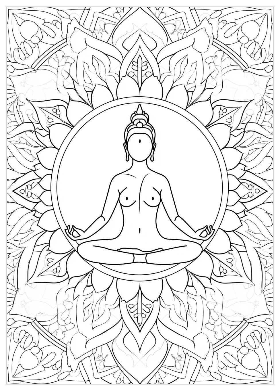 Yoga Coloring Pages-2