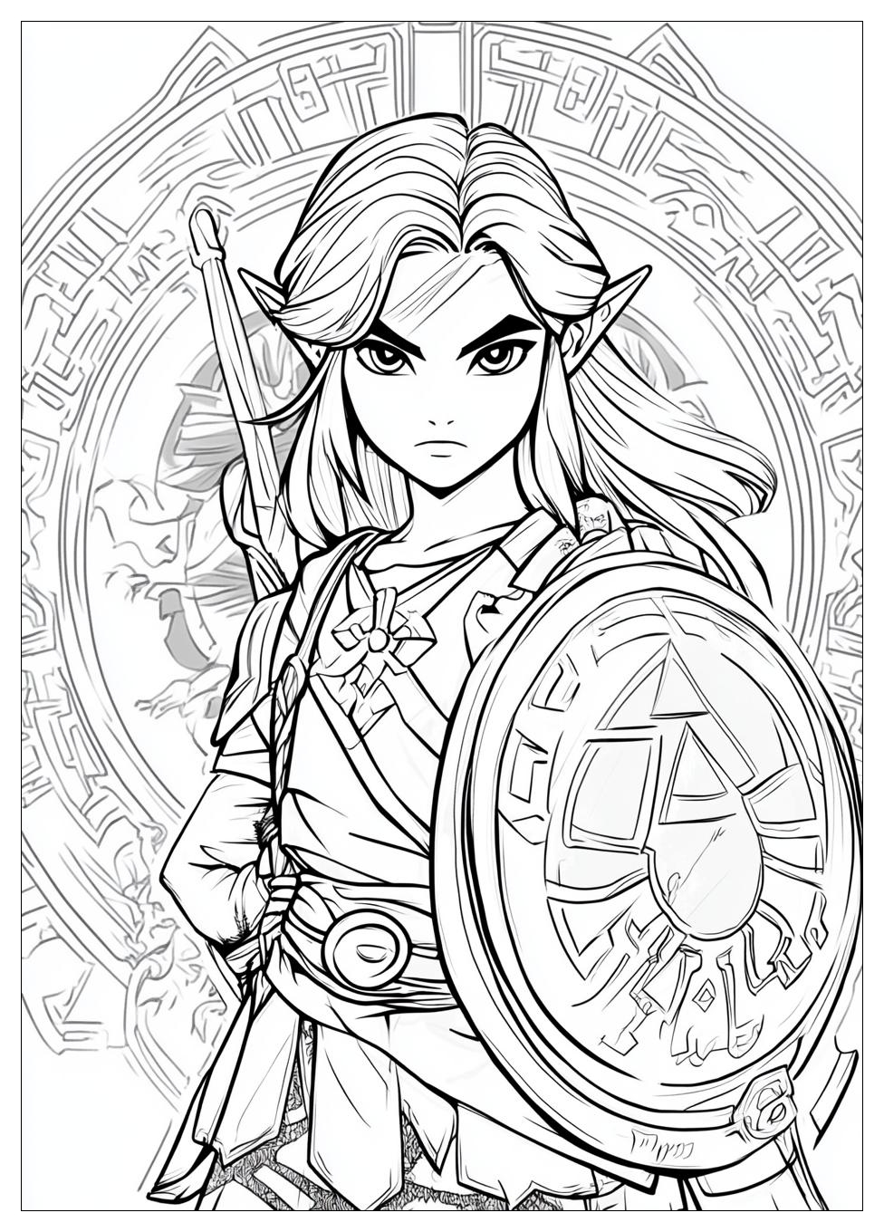 Zelda Coloring Pages-1
