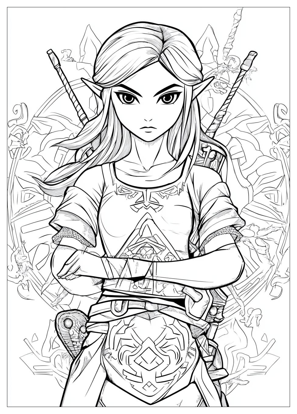 Zelda Coloring Pages-10
