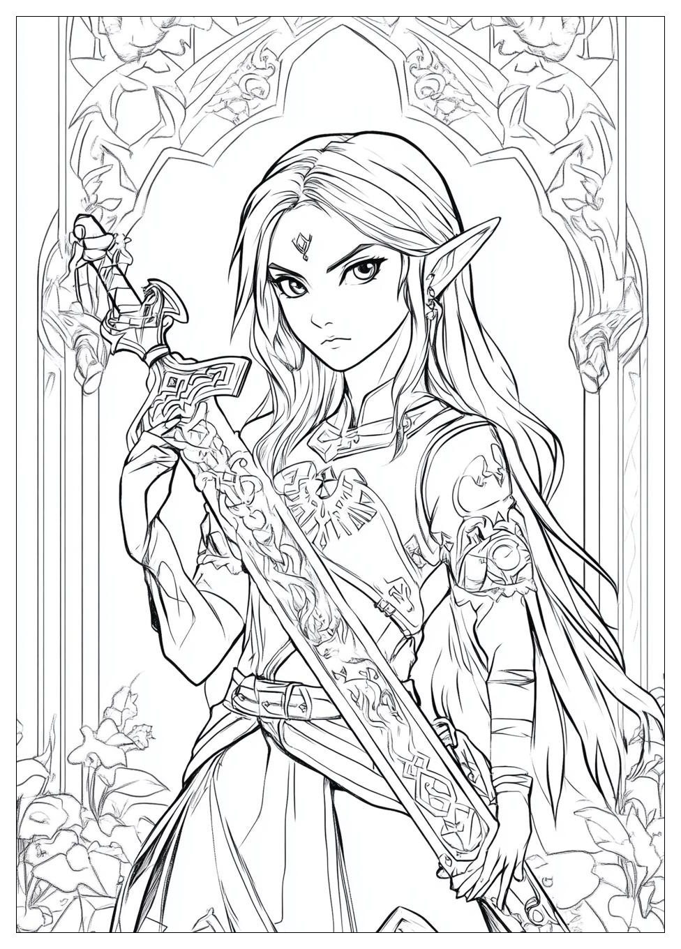 Zelda Coloring Pages-13