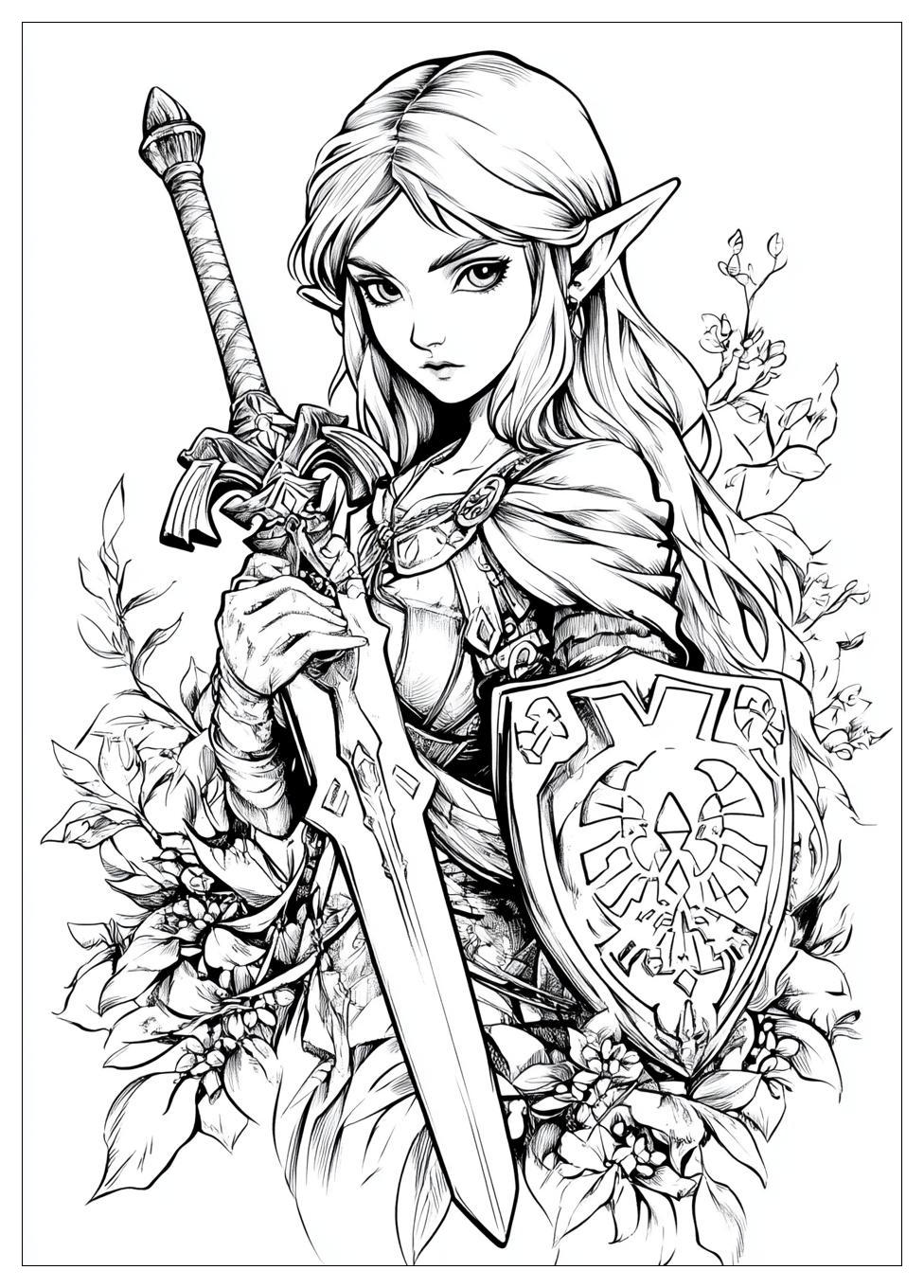 Zelda Coloring Pages-14