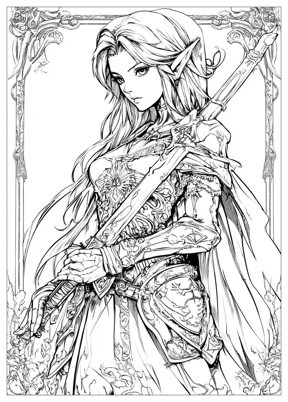 Zelda Coloring Pages-16