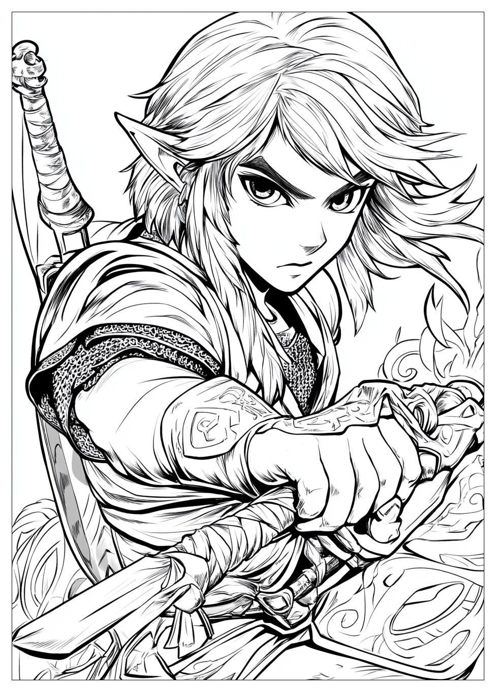 Zelda Coloring Pages-18
