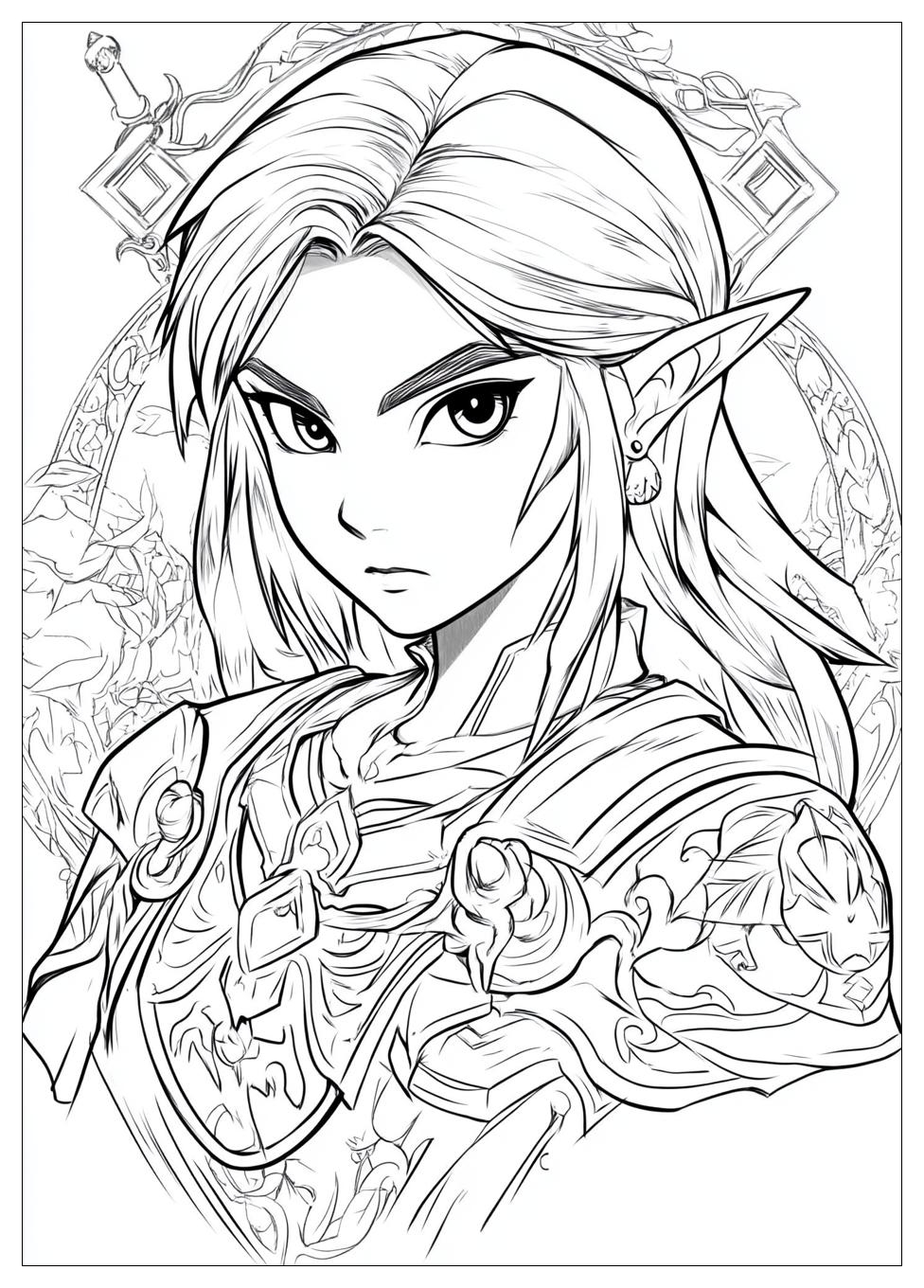 Zelda Coloring Pages-19