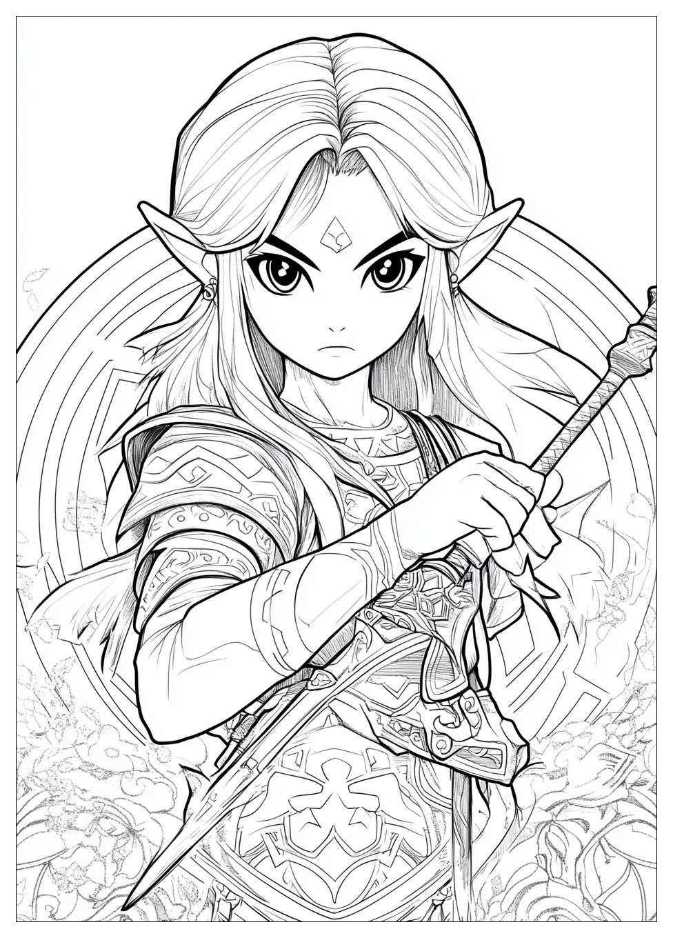 Zelda Coloring Pages-3