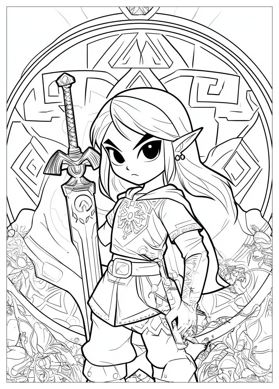 Zelda Coloring Pages-5