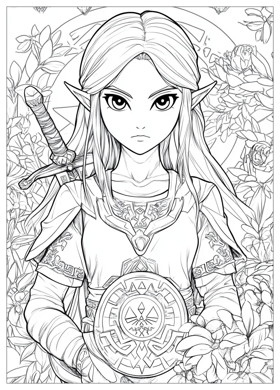 Zelda Coloring Pages-7