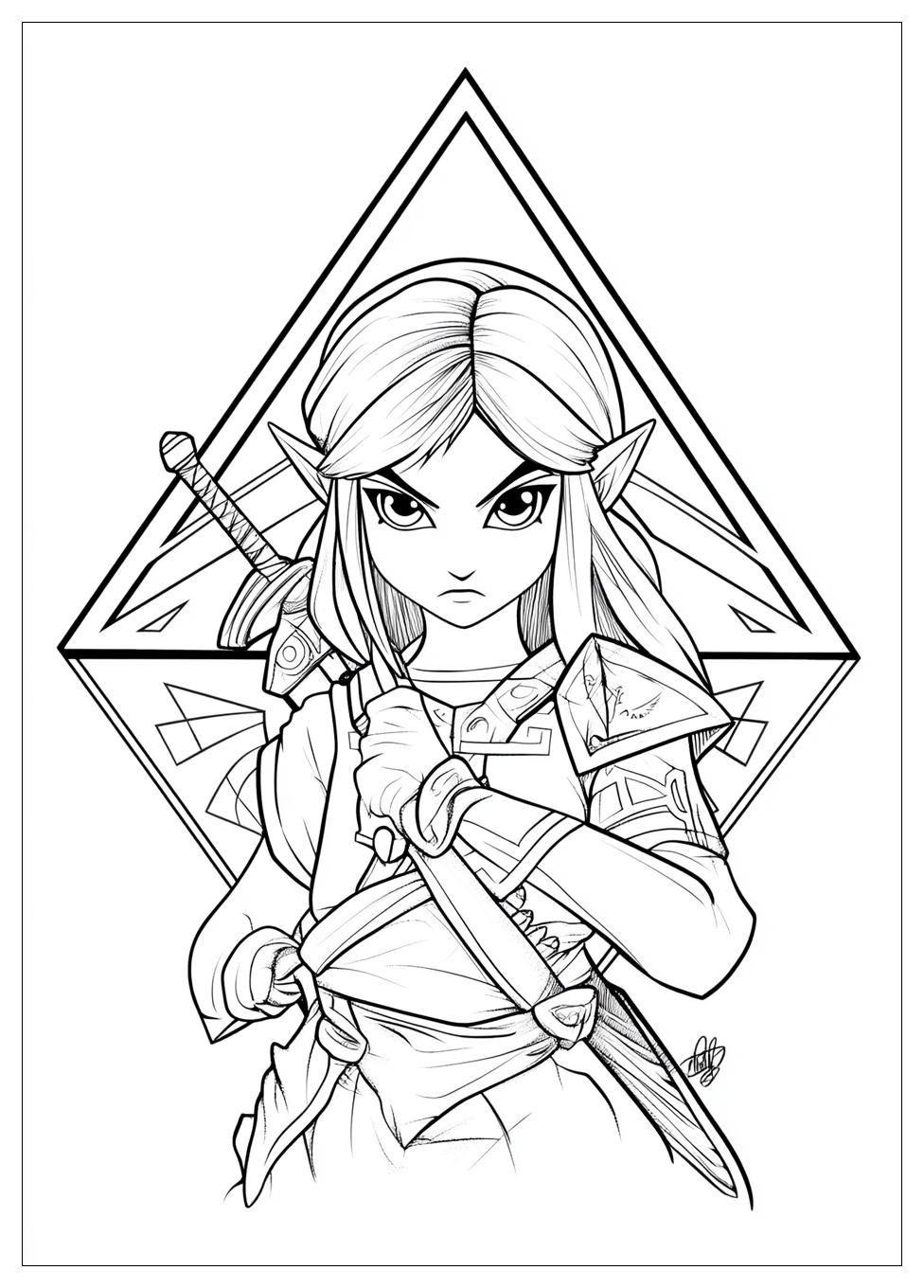 Zelda Coloring Pages-9