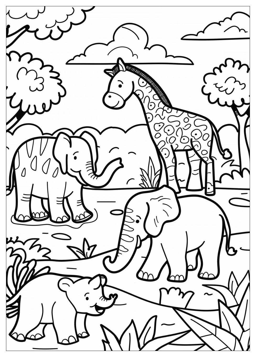 Zoo Coloring Pages-6