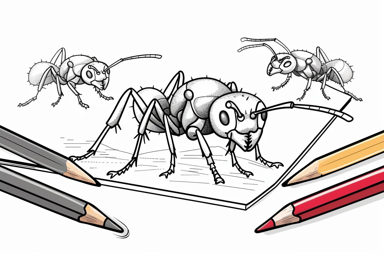 Ant Coloring Pages Free Printable PDF Ant Coloring Pages
