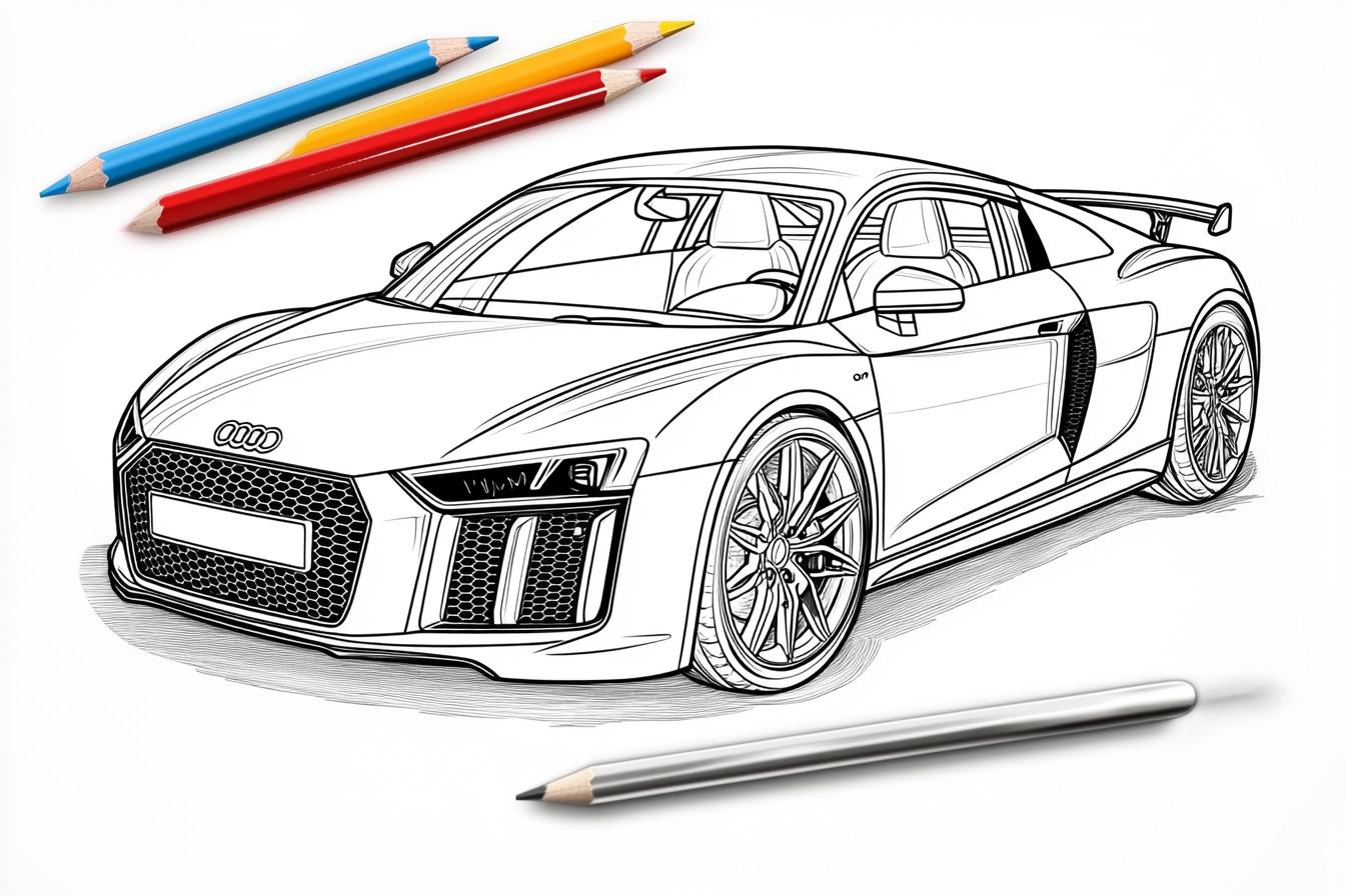 Audi Coloring Pages Free Printable PDF Audi Coloring Pages