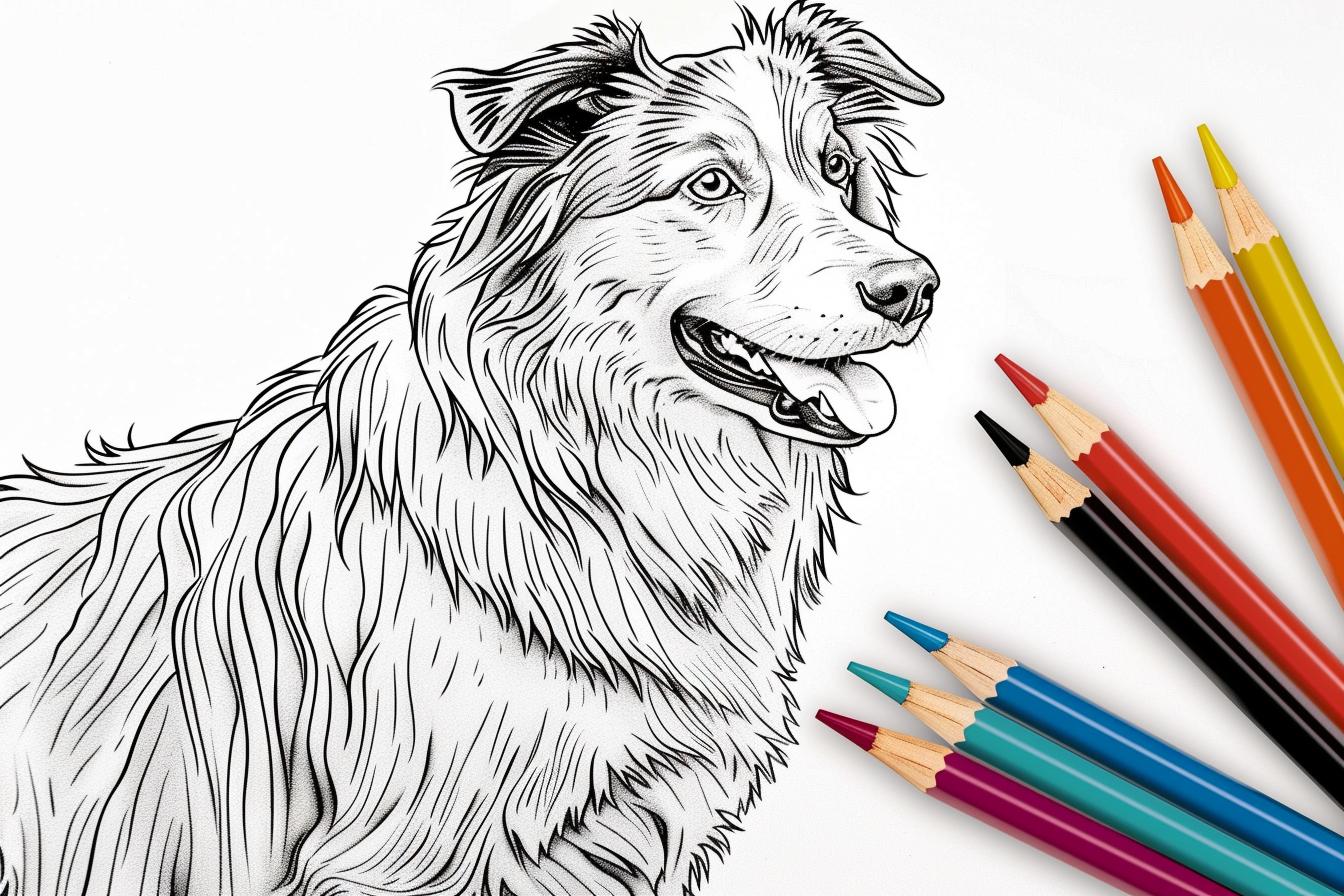 Australian Shepherd Coloring Pages Free Printable PDF Australian Shepherd Coloring Pages