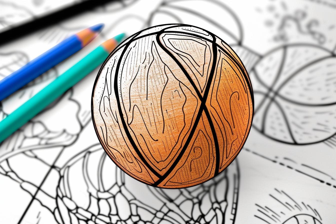 Basketball Coloring Pages Free Printable PDF Basketball Coloring Pages