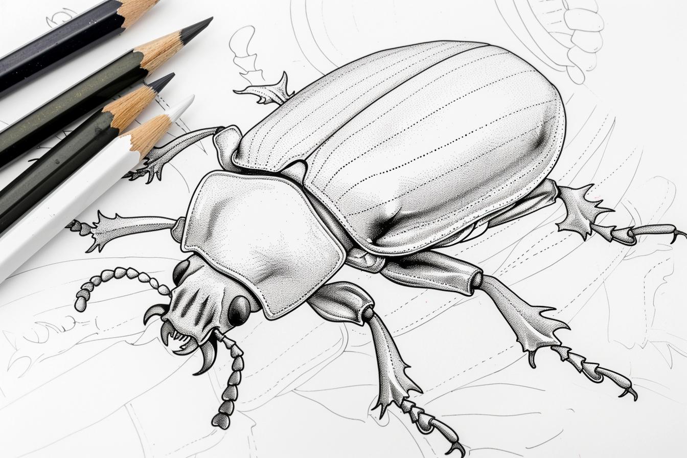Beetle Coloring Pages Free Printable PDF Beetle Coloring Pages