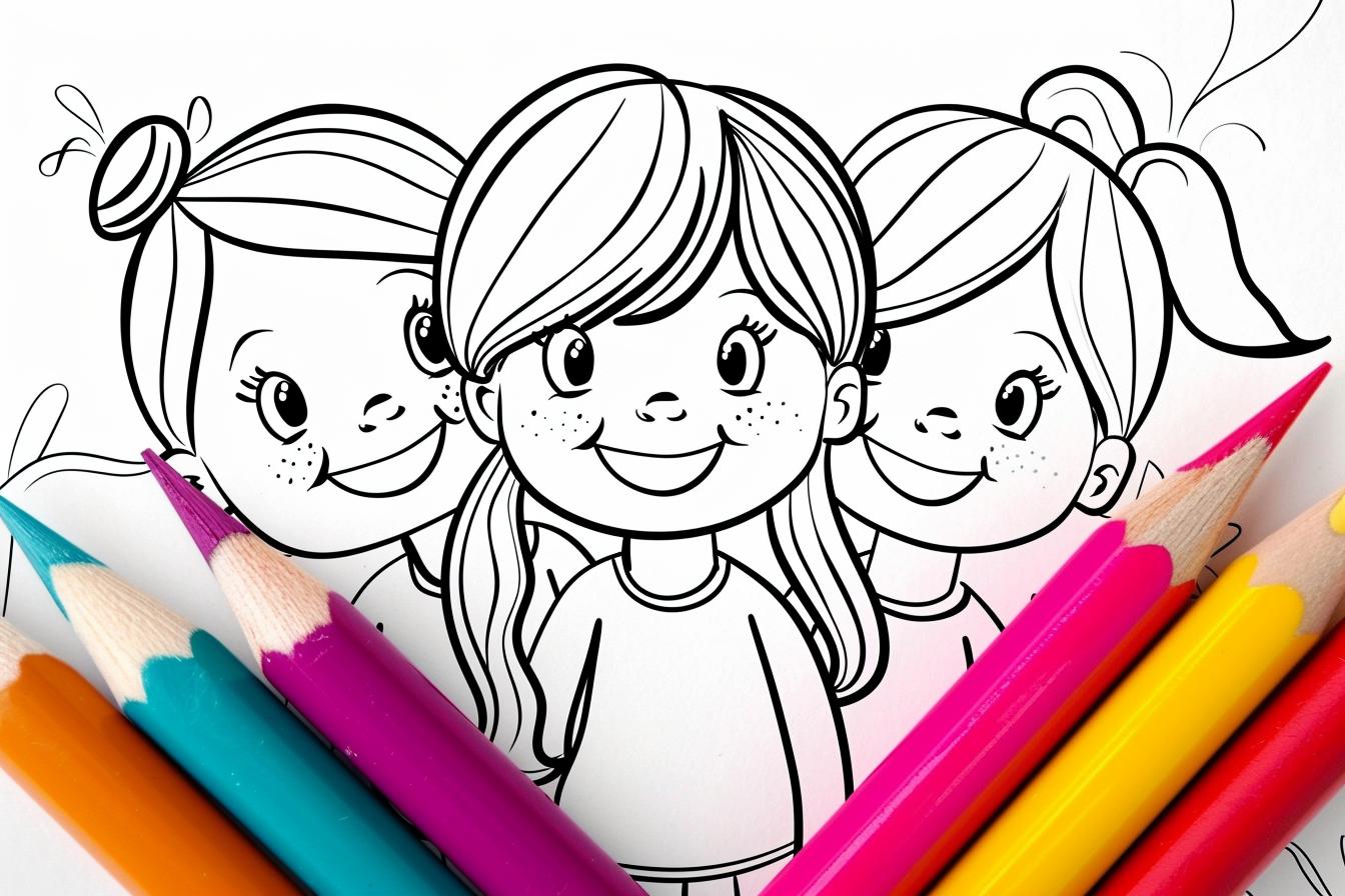 BFF Coloring Pages Free Printable PDF BFF Coloring Pages