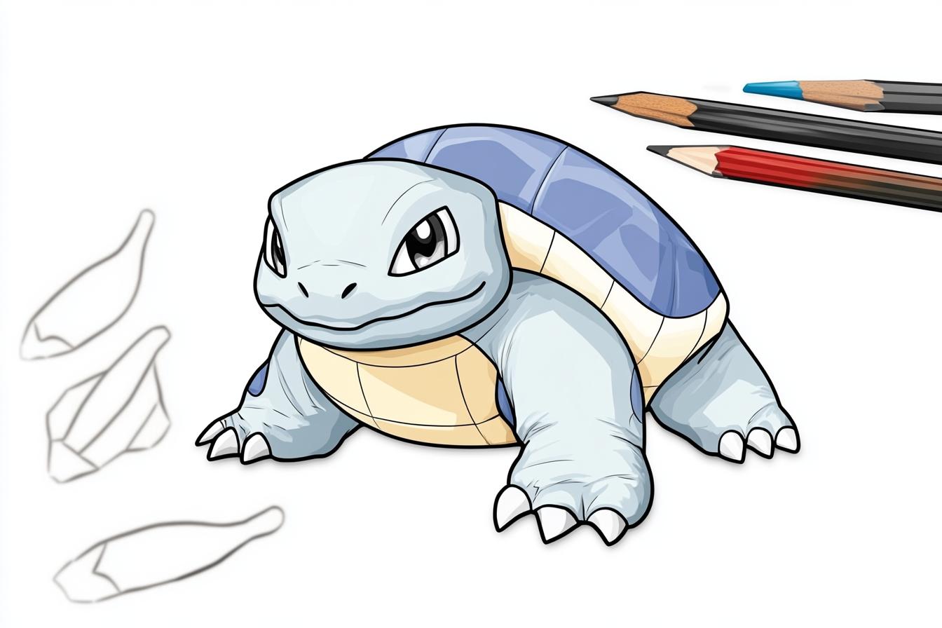 Blastoise Coloring Pages Free Printable PDF Blastoise Coloring Pages