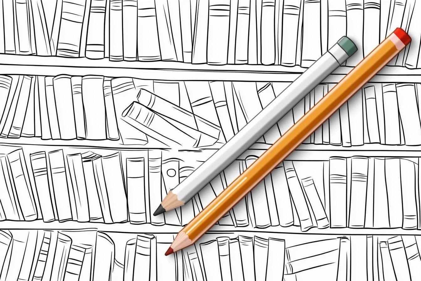 Bookshelf Coloring Pages Free Printable PDF Bookshelf Coloring Pages