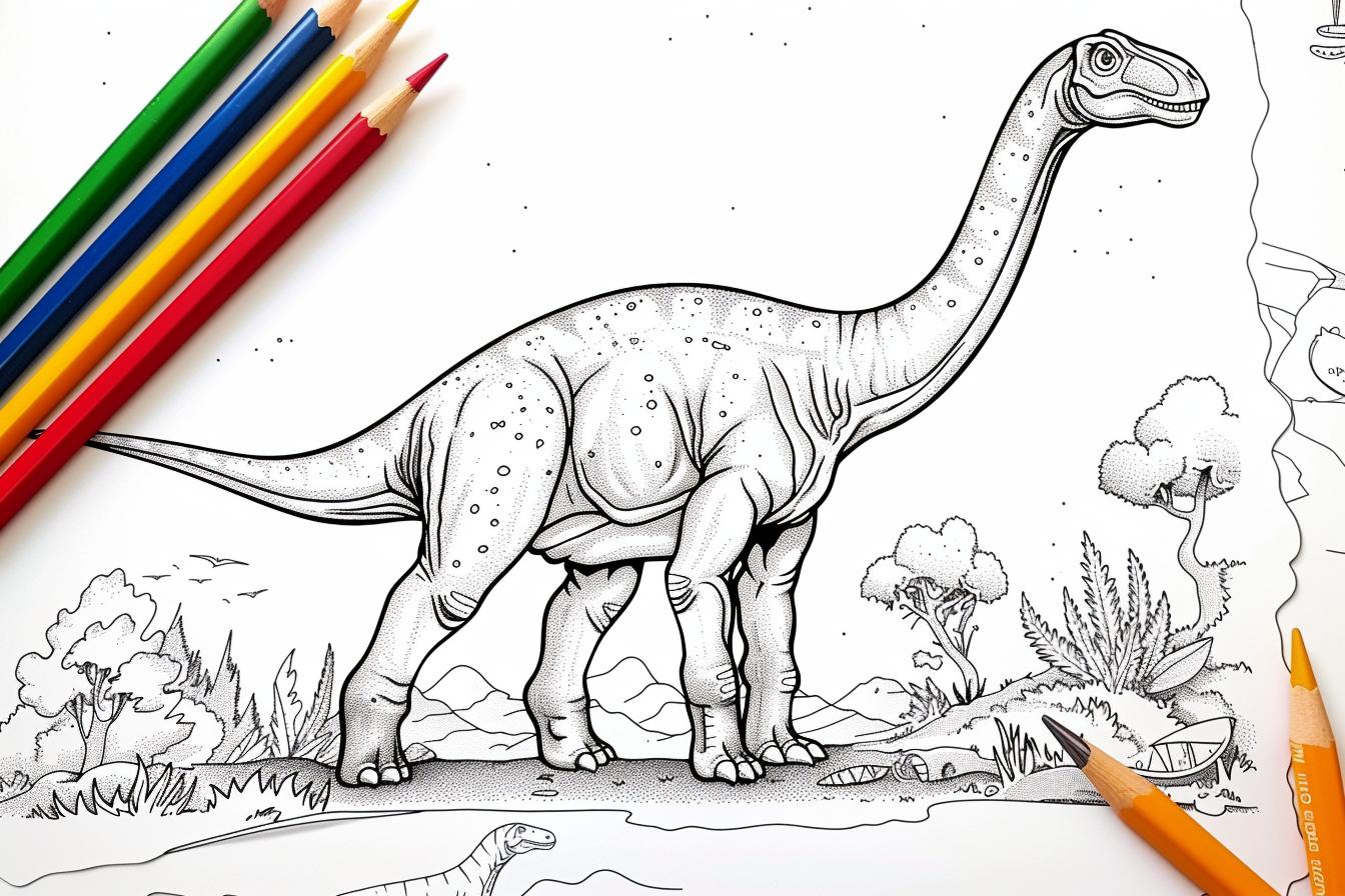 Brachiosaurus Coloring Pages Free Printable PDF Brachiosaurus Coloring Pages