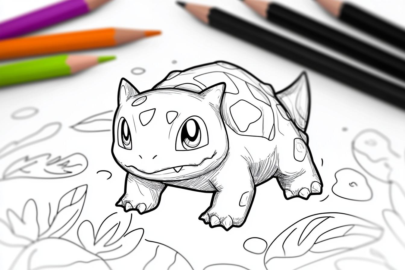 Bulbasaur Coloring Pages Free Printable PDF Bulbasaur Coloring Pages