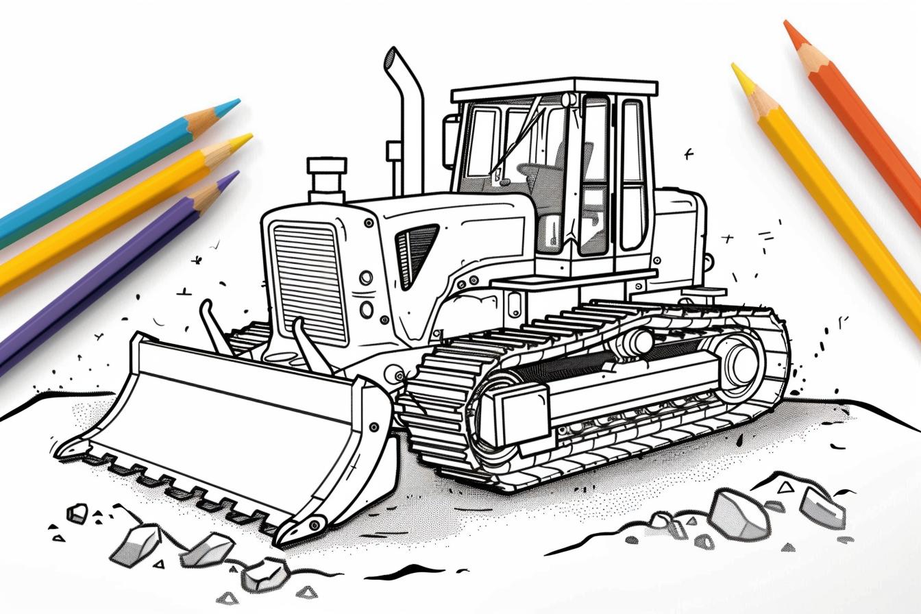Bulldozer Coloring Pages Free Bulldozer Coloring Pages