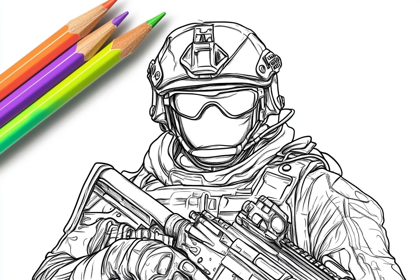 Call Of Duty Coloring Pages Free Printable PDF Call Of Duty Coloring Pages