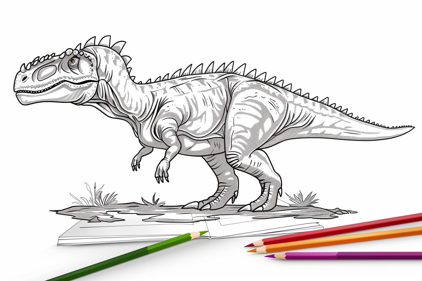 Carnotaurus Coloring Pages Free Printable PDF Carnotaurus Coloring Pages