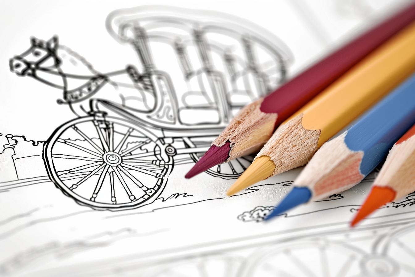 Carriage Coloring Pages Free Carriage Coloring Pages