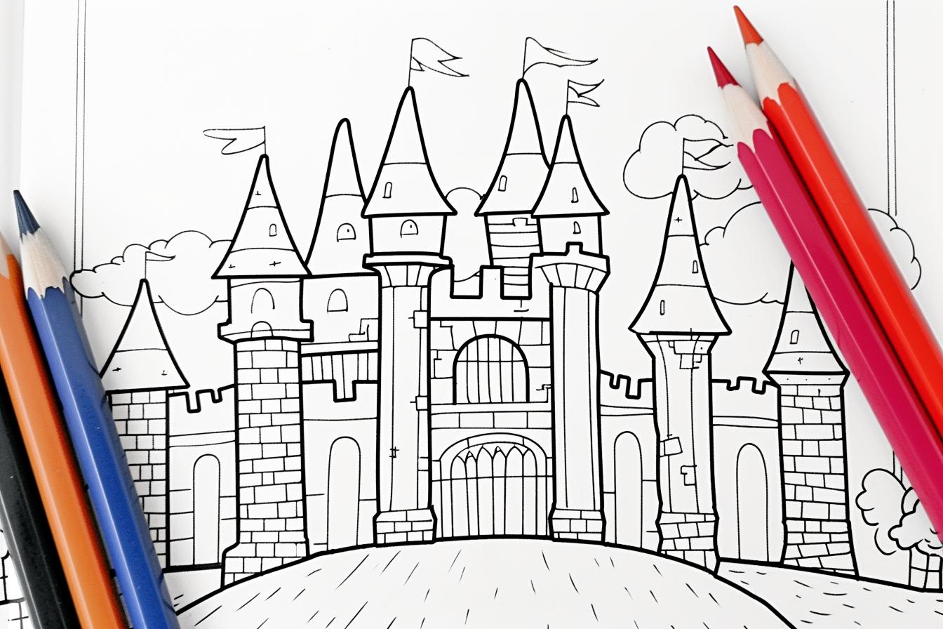 Free Printable PDF Castle Coloring Pages