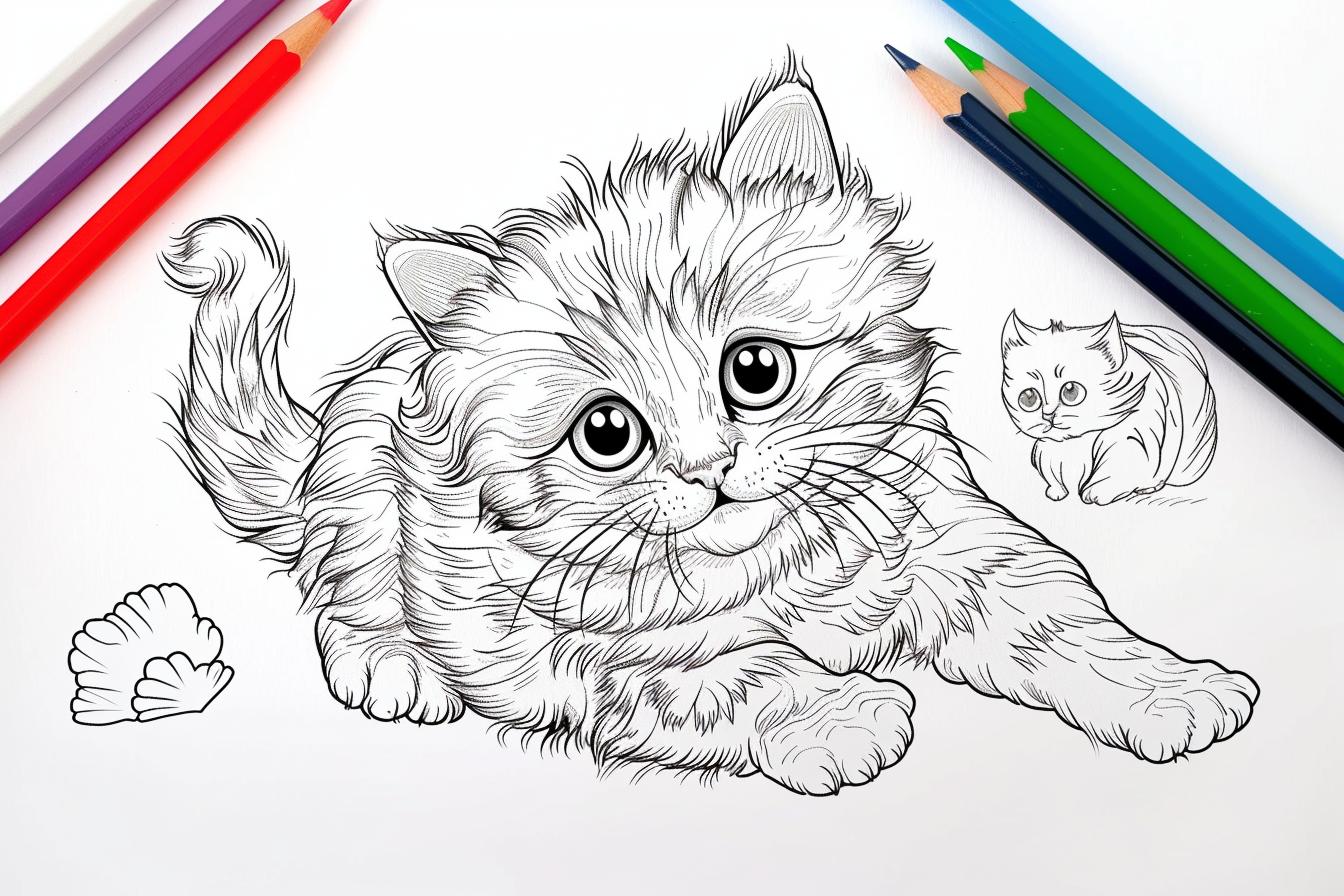 Cat Coloring Pages Free Printable PDF Cat Coloring Pages
