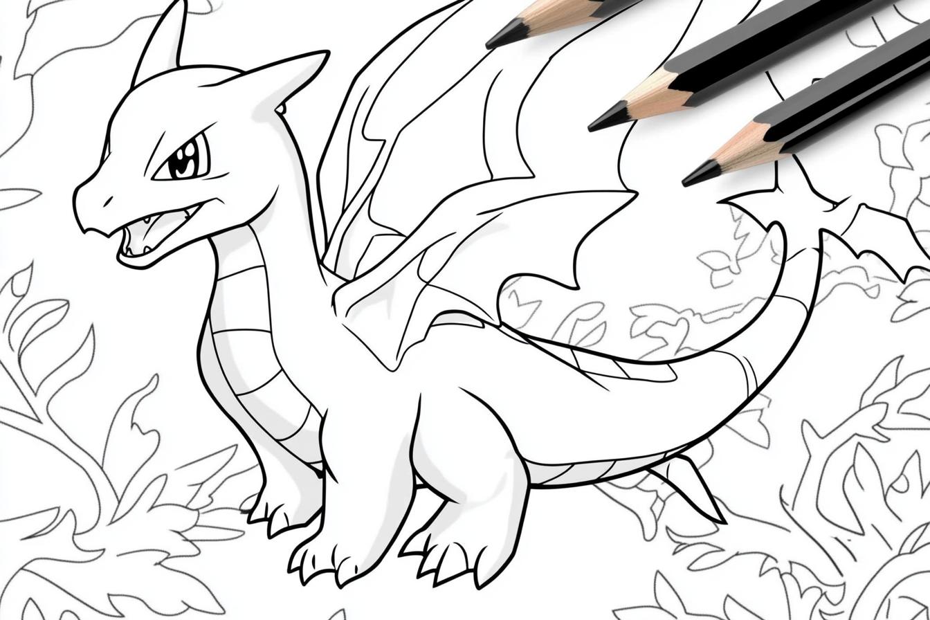 Charizard Coloring Pages Free Printable PDF Charizard Coloring Pages