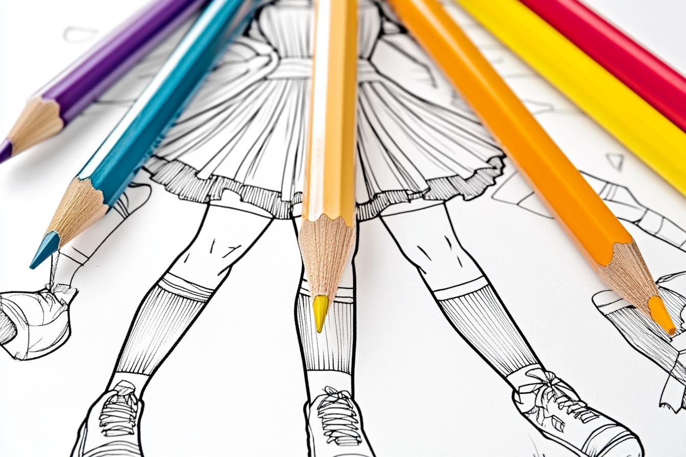 Free Printable PDF Cheerleader Coloring Pages