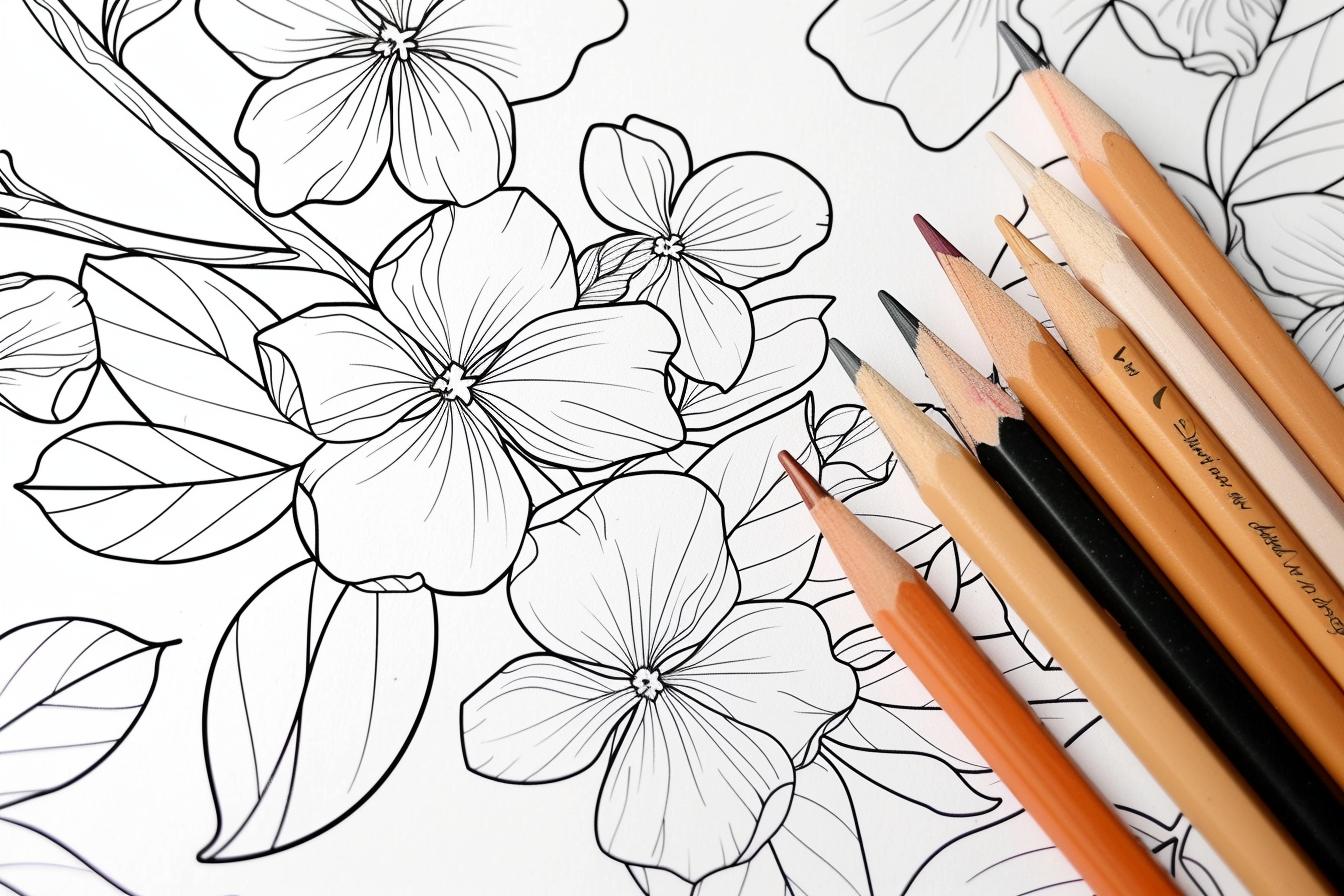 Cherry Blossom Coloring Pages Free Printable PDF Cherry Blossom Coloring Pages