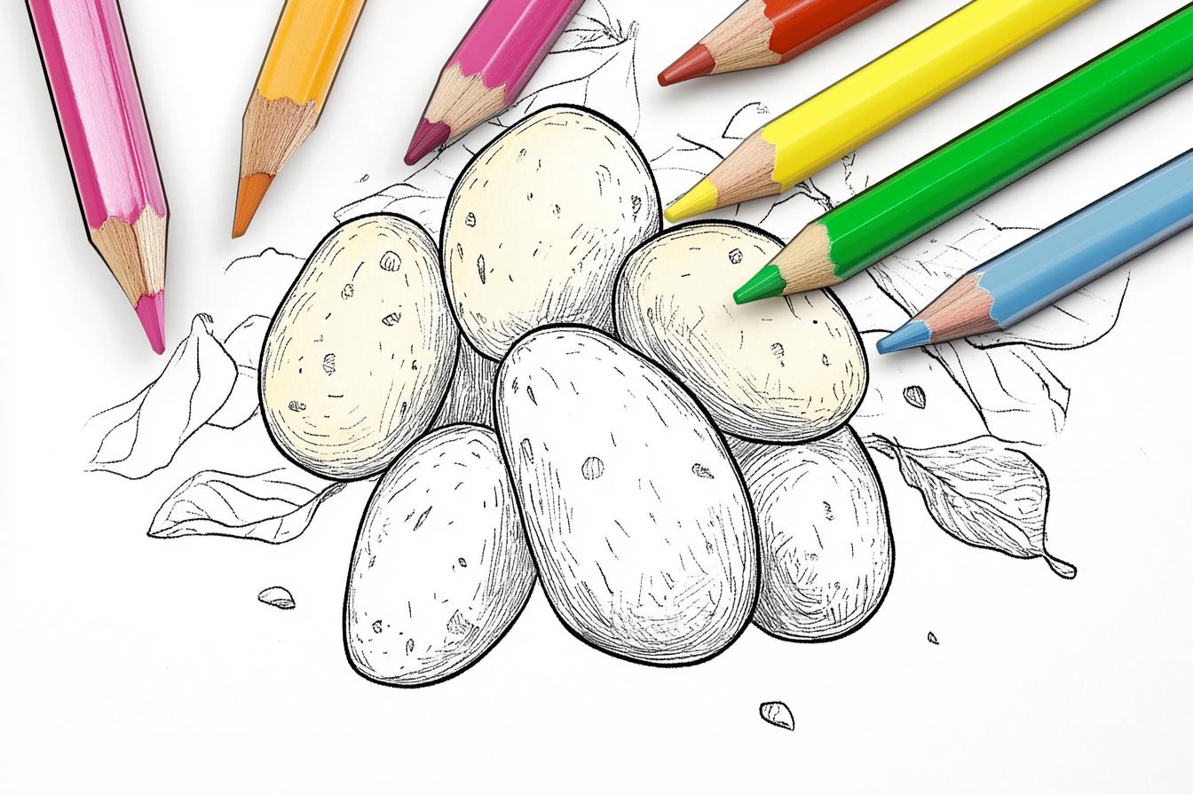 Free Printable PDF Chip And Potato Coloring Pages
