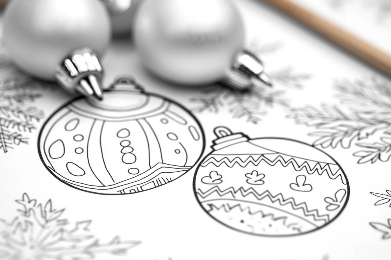 Christmas Lights Coloring Pages Free Printable PDF Christmas Lights Coloring Pages