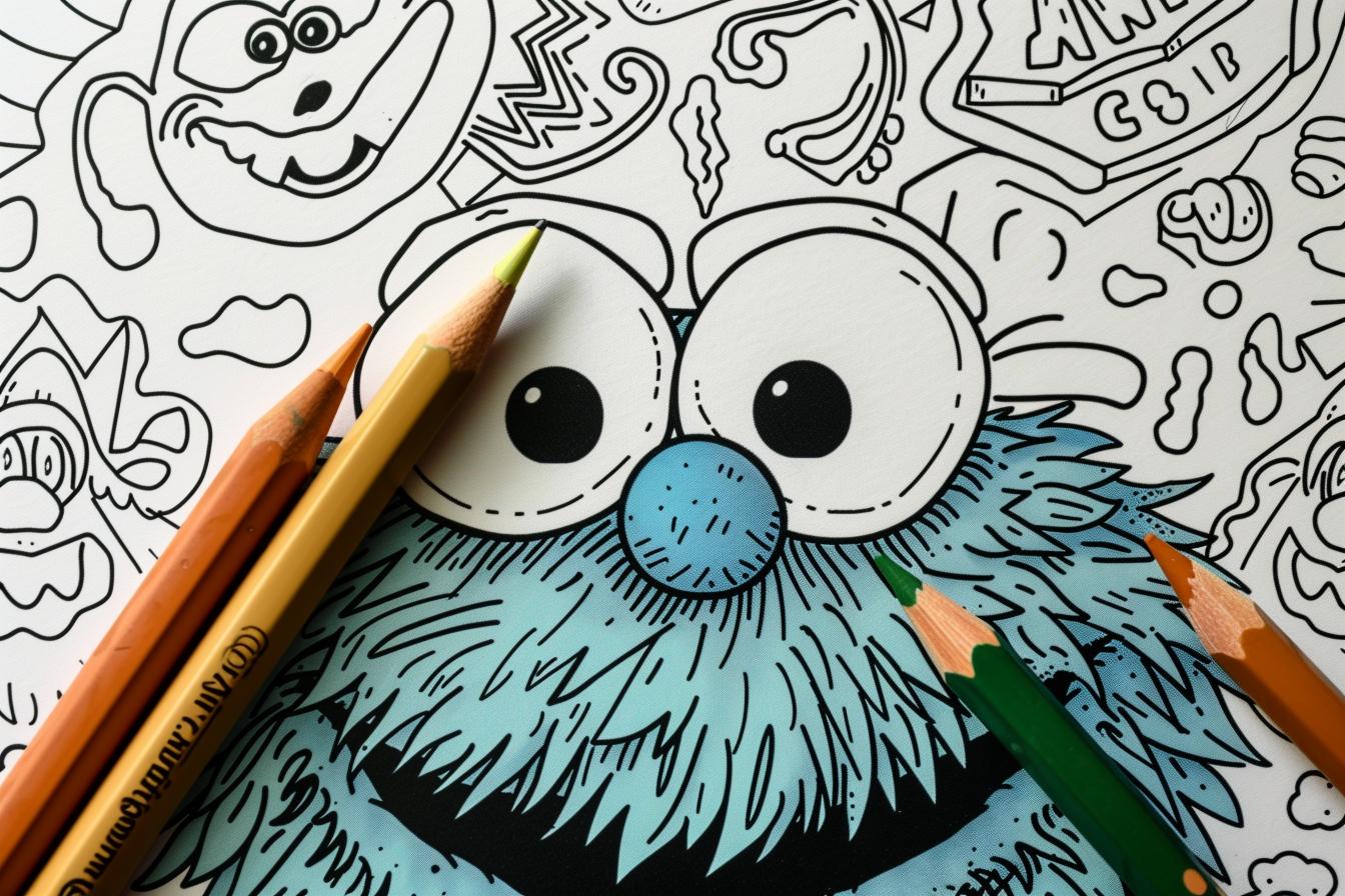 Cookie Monster Coloring Pages Free Printable PDF Cookie Monster Coloring Pages