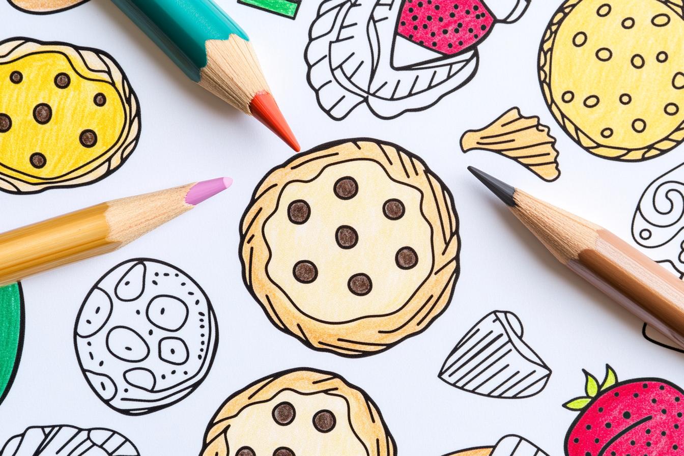 Cookies Coloring Pages Free Printable PDF Cookies Coloring Pages