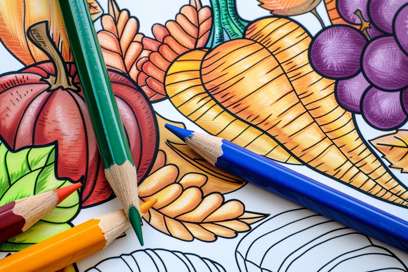 Cornucopia Coloring Pages Free Printable PDF Cornucopia Coloring Pages