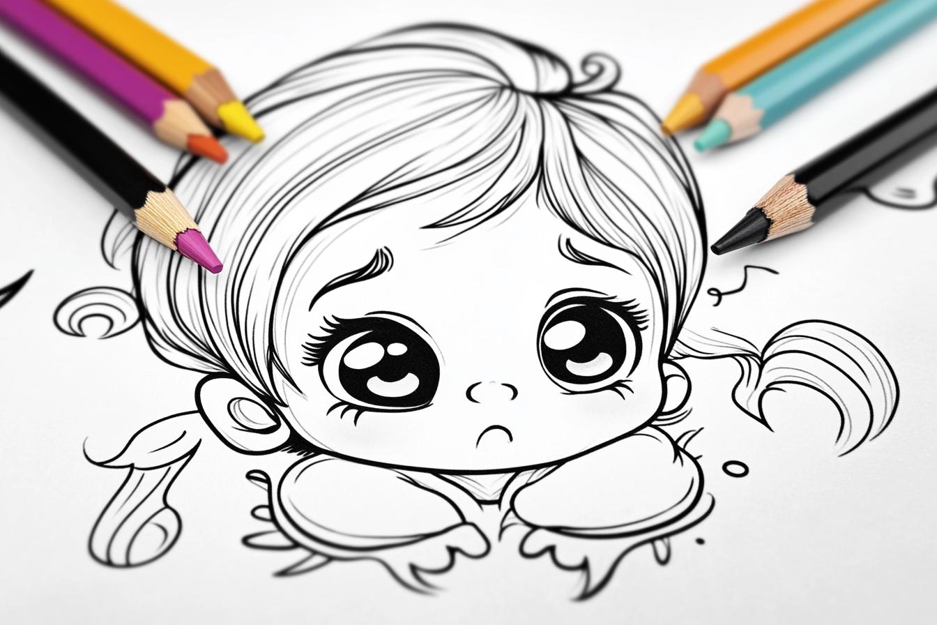 Cry Babies Coloring Pages Free Printable PDF Cry Babies Coloring Pages