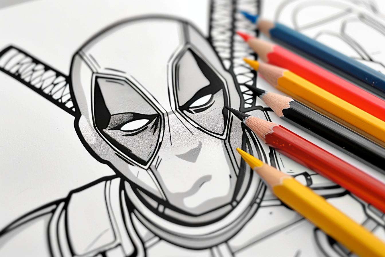 Deadpool Coloring Pages Free Printable PDF Deadpool Coloring Pages