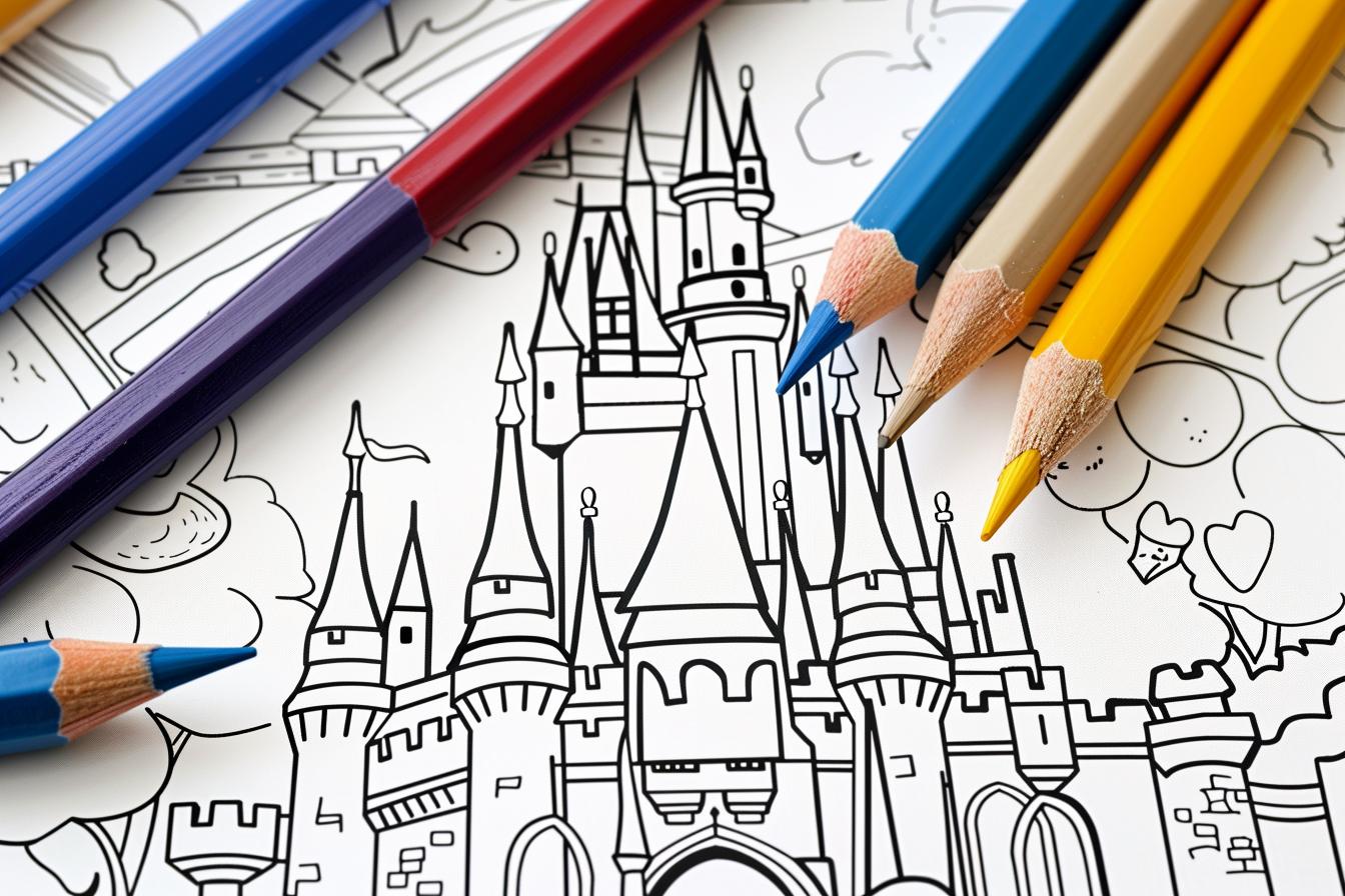 Disneyland Coloring Pages Free Printable PDF Disneyland Coloring Pages